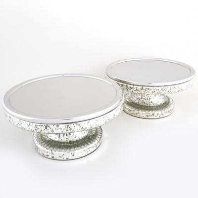 Mid Century Modern Pair Tableware Mercury Glass Serveware Tazza