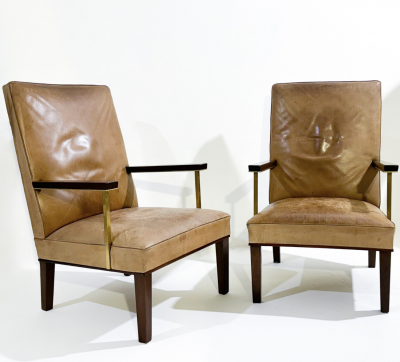 Mid Century Modern Pair of Armchairs c 1950