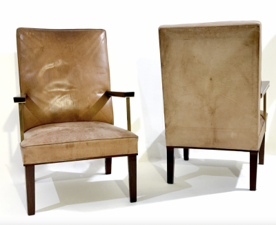 Mid Century Modern Pair of Armchairs c 1950