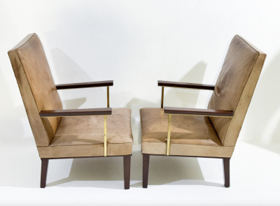 Mid Century Modern Pair of Armchairs c 1950