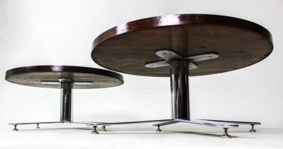 Mid Century Modern Pair of Rosewood Coffee Tables Brazil 1960s