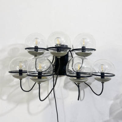 Mid Century Modern Pair of Wall Lights Mod 237 7 by Gino Sarfatti 1960s