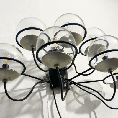 Mid Century Modern Pair of Wall Lights Mod 237 7 by Gino Sarfatti 1960s