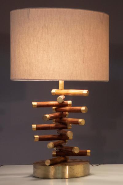 Mid Century Modern Pair of table lamps by Brazilian Designer Brazil 1960s