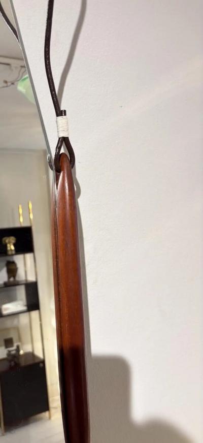 Mid Century Modern Paraggi Hanging Mirror by Ico Parisi for MIM Italy 1958