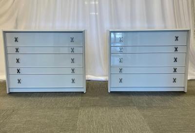 Mid Century Modern Paul Frankl Style Dresser Nightstands Lacquer John Stuart