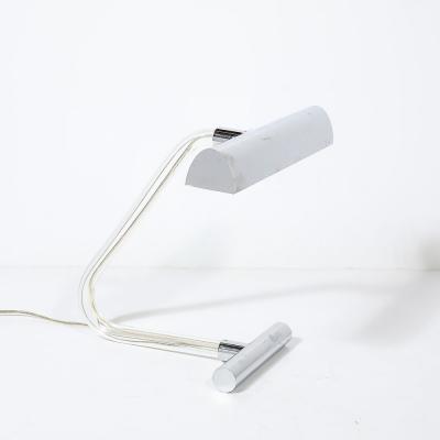 Mid Century Modern Peter Hamburger Kovacs Lucite Chrome Lamp