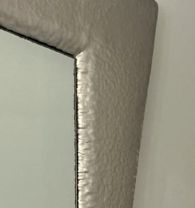 Mid Century Modern Postmodern Italian Metal Frame Full Length Wall Mirror 1970