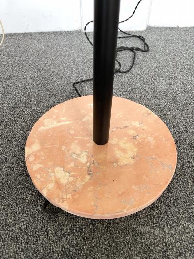 Mid Century Modern Reading Floor Lamp Brass lacquered Metal Italy 1950s