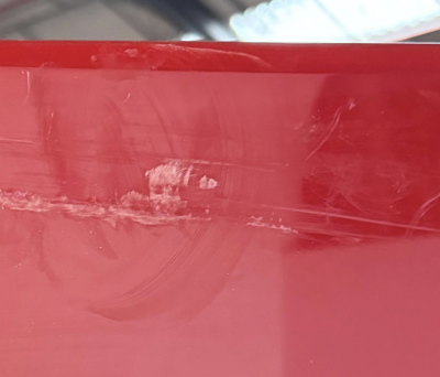 Mid Century Modern Red Lacquered Room Divider Italy 1960s