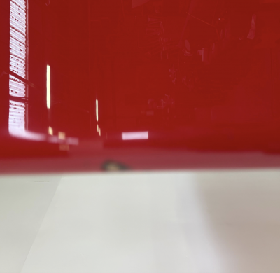 Mid Century Modern Red Lacquered Room Divider Italy 1960s