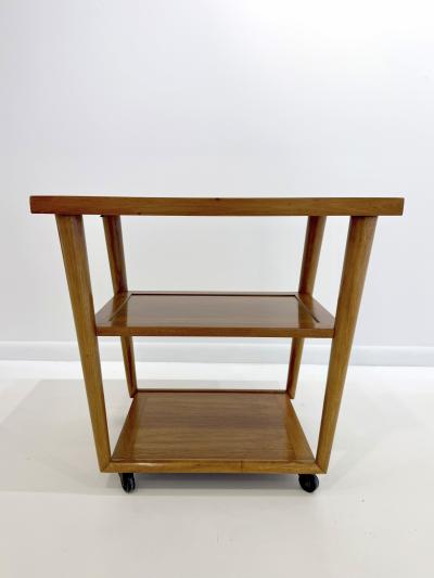 Mid Century Modern Rolling Bar Cart 