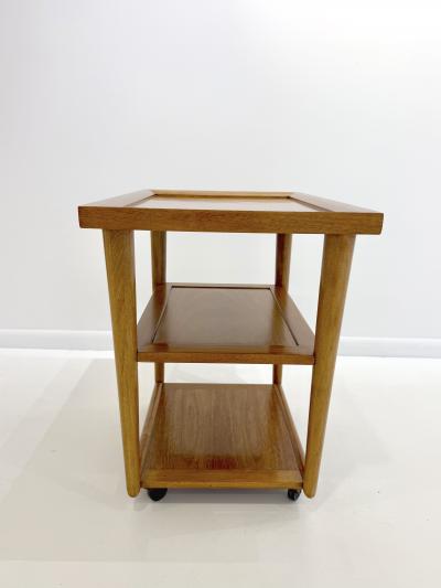 Mid Century Modern Rolling Bar Cart 
