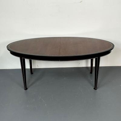 Mid Century Modern Rosewood Ebony Dining Table Dunbar Art Deco Style