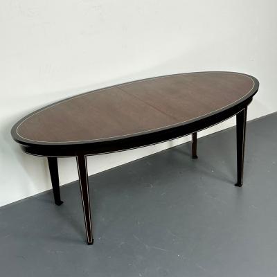 Mid Century Modern Rosewood Ebony Dining Table Dunbar Art Deco Style
