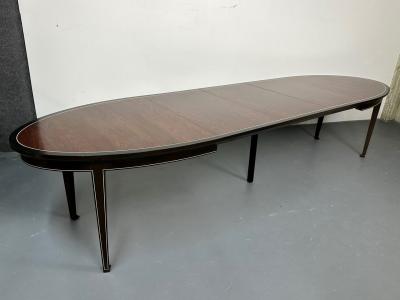 Mid Century Modern Rosewood Ebony Dining Table Dunbar Art Deco Style