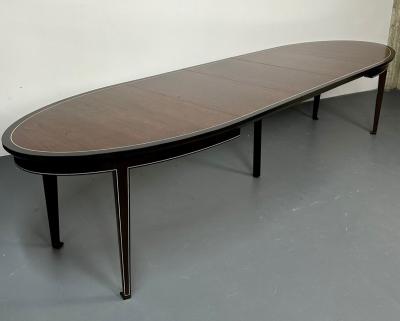 Mid Century Modern Rosewood Ebony Dining Table Dunbar Art Deco Style