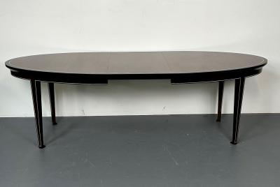 Mid Century Modern Rosewood Ebony Dining Table Dunbar Art Deco Style