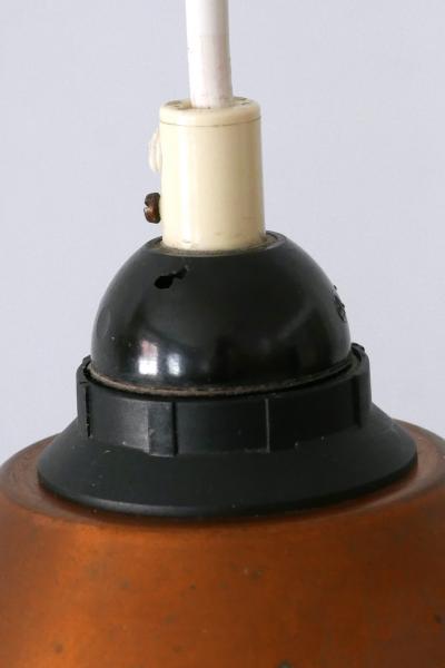 Mid Century Modern Scandinavian Copper Pendant Lamp or Hanging Light 1960s