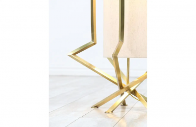 Mid Century Modern Sculpted Brass Floor Lamp
