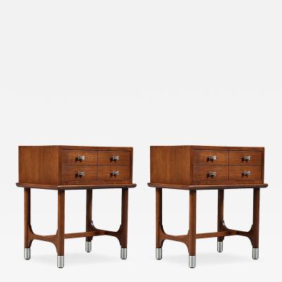 Mid Century Modern Sculpted Floating Night Stands by Weiman