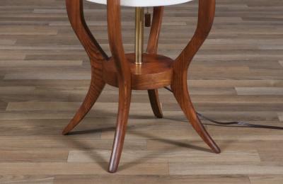 Mid Century Modern Sculpted Floor Lamp by Roller Lamp Co 