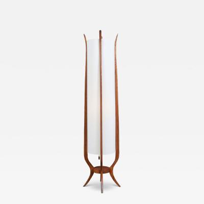 Mid Century Modern Sculpted Floor Lamp by Roller Lamp Co 