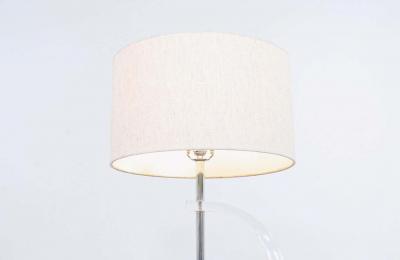 Mid Century Modern Sculpted Lucite Table Lamps