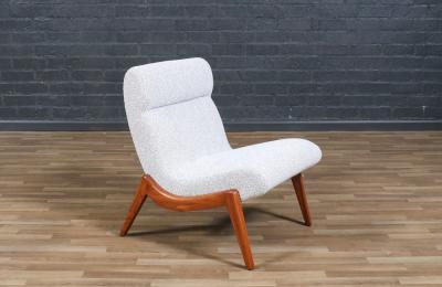 Mid Century Modern Sculpted Slipper Chair