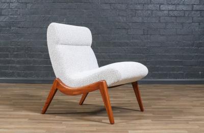 Mid Century Modern Sculpted Slipper Chair