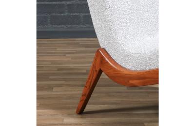 Mid Century Modern Sculpted Slipper Chair