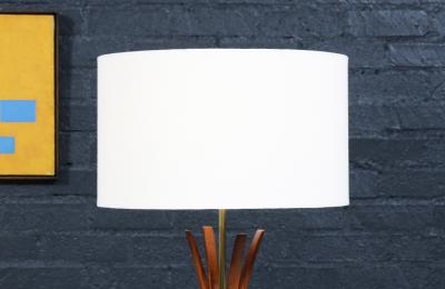 Mid Century Modern Sculpted Table Lamp by Roller Lamp Co 