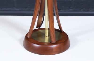 Mid Century Modern Sculpted Table Lamp by Roller Lamp Co 