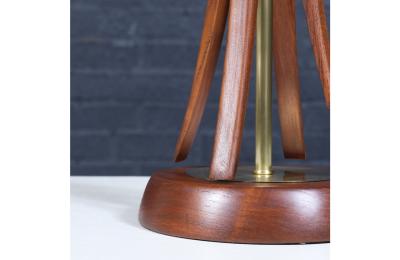Mid Century Modern Sculpted Table Lamp by Roller Lamp Co 