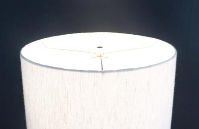 Mid Century Modern Sculpted Walnut Table Lamp by V H Woolums