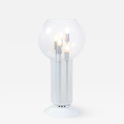Mid Century Modern Sculptural Opalescent Glass Table Lamp