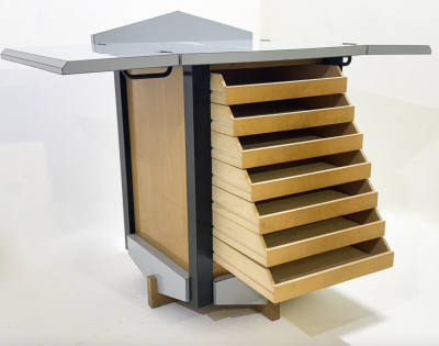 Mid Century Modern Secretary Memphis Style 1980