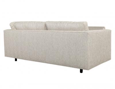 Mid Century Modern Sectional Sofa in Textured Linen