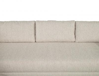 Mid Century Modern Sectional Sofa in Textured Linen