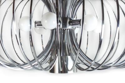 Mid Century Modern See Through Chandelier by Gaetano Scolari for Lightolier