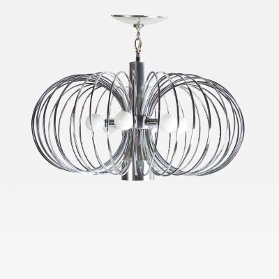 Mid Century Modern See Through Chandelier by Gaetano Scolari for Lightolier