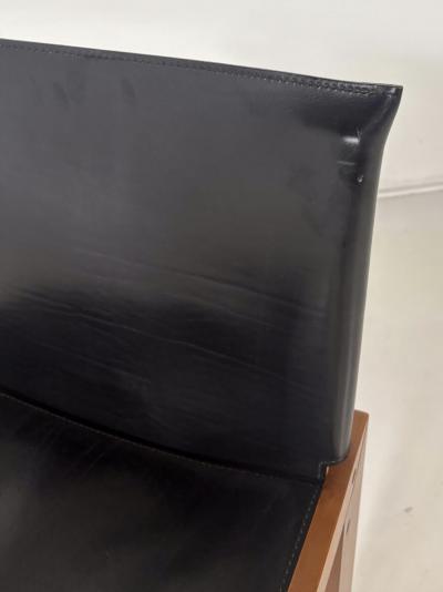 Mid Century Modern Set of 4 Chairs in the Style of Scarpa 1970s