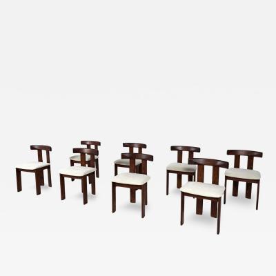 Mid Century Modern Set of 8 Chairs by Luigi Vaghi 1960s