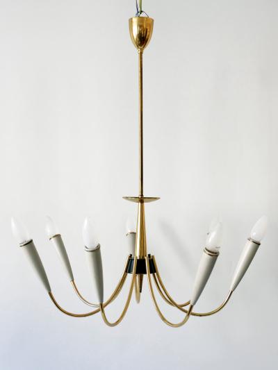 Mid Century Modern Seven Flamed Sputnik Pendant Lamp or Chandelier Germany 1950s