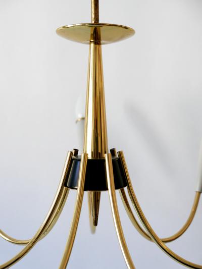 Mid Century Modern Seven Flamed Sputnik Pendant Lamp or Chandelier Germany 1950s