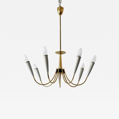 Mid Century Modern Seven Flamed Sputnik Pendant Lamp or Chandelier Germany 1950s