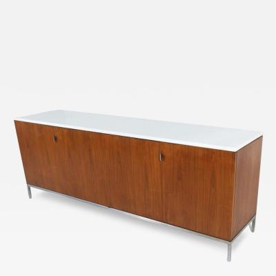 Mid Century Modern Sideboard Wood and marble Italy 1970s