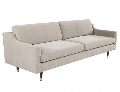 Mid Century Modern Sofa Restored in Designer Velvet