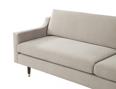 Mid Century Modern Sofa Restored in Designer Velvet