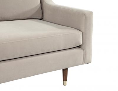 Mid Century Modern Sofa Restored in Designer Velvet